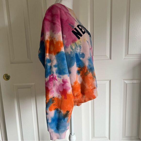 Madhappy NYC New York Exclusive Tie Dye Unisex Fleece Sweatshirt Multi Color NEW - Picture 4 of 9